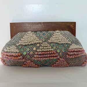 Handcrafted Multicolor Clutch vacation bag